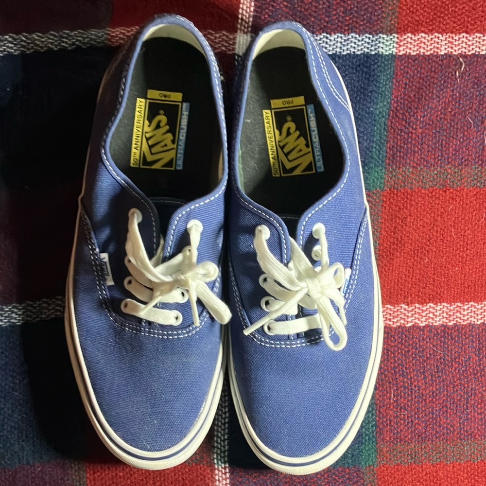Vans Blue Canvas Sneakers